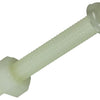 Mack 1017641 - cilindro de tornillo metálico. cabeza + tuerca nylon 6 pzs m4 x 30 mm | 10 piezas