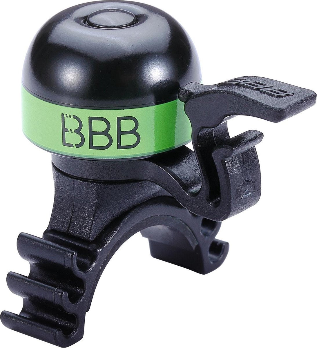 Bbb cycling bbb-16 minifit fietsbel - messing - alle stuur diameters - zwart groen
