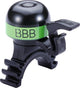 Bbb cycling bbb-16 minifit fietsbel - messing - alle stuur diameters - zwart groen