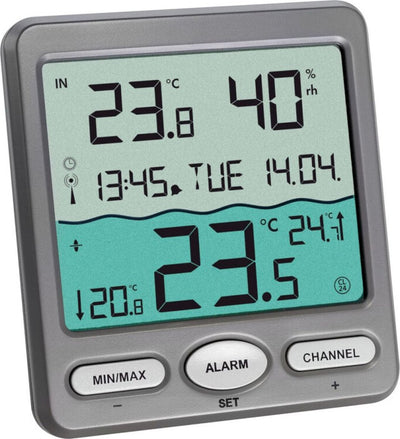 Tfa dostmann tfa time signal controlled swimming pool thermometer