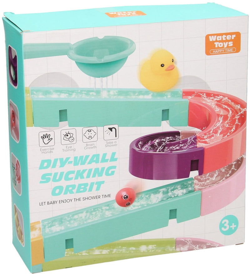 Juego de baño con pista de bolas y diversión acuática, 44 piezas.