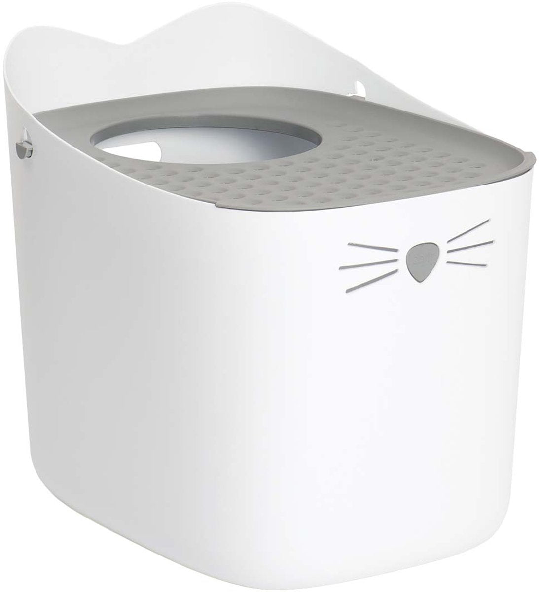 Catit cat it top entry kattenbak – moderne bovenlader kattenbak met anti-tracking deksel en naadloos ontwerp – 52×41×47,5 cm