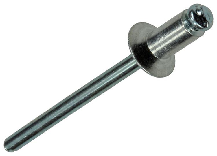 Mack 1020297 - 37 grapas ciegas aluminio 4.0x8mm | 5 piezas