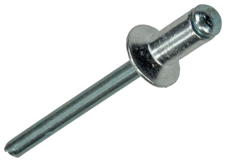 Mack 1020302 - 28 grapas ciegas aluminio 4,8x10mm | 5 piezas
