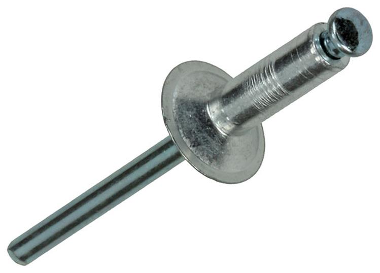 Mack 1020306 - 16 grapas ciegas aluminio 4,8x18mm | 5 piezas