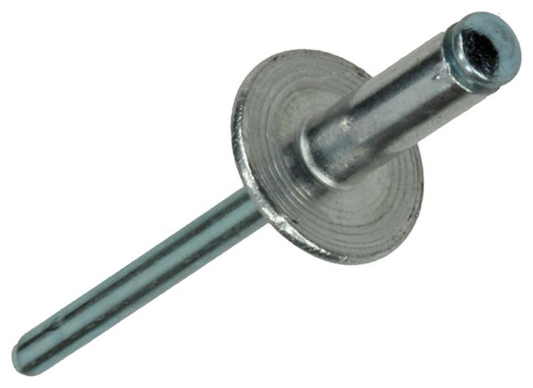 Mack 1020309 - 11 grapas ciegas aluminio cabeza ancha 4.8x14mm | 5 piezas