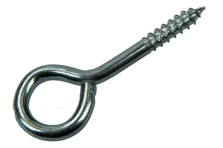 Mack 1017773 - ojo de tornillo acero galvanizado 9 piezas 4,0 x 30 mm | 10 piezas