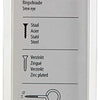 Mack 1017776 - ojo de tornillo acero galvanizado 4 piezas 5,0 x 30 mm | 10 piezas