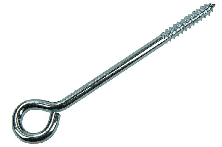 Mack 1017781 - ojo de tornillo acero galvanizado 1 ud8,0 x 140 mm | 10 piezas