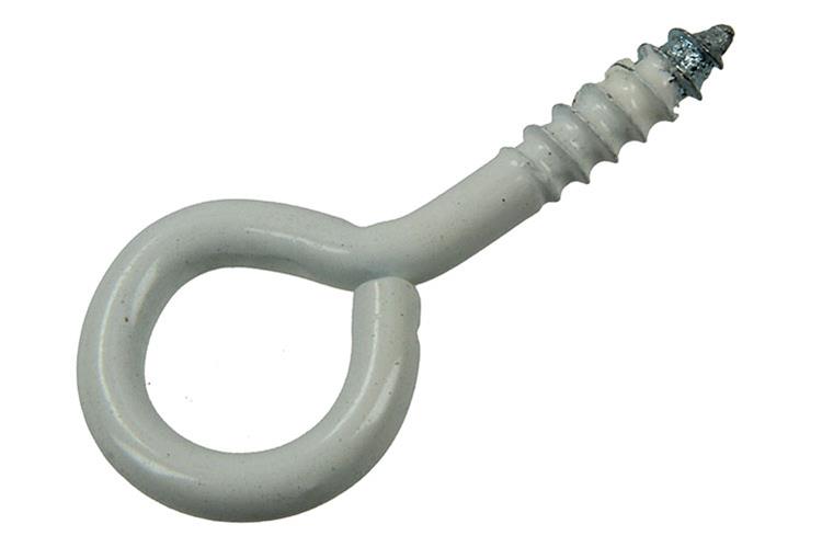 Mack 1017785 - ojo de tornillo acero blanco 5 piezas 3,5 x 20 mm | 10 piezas