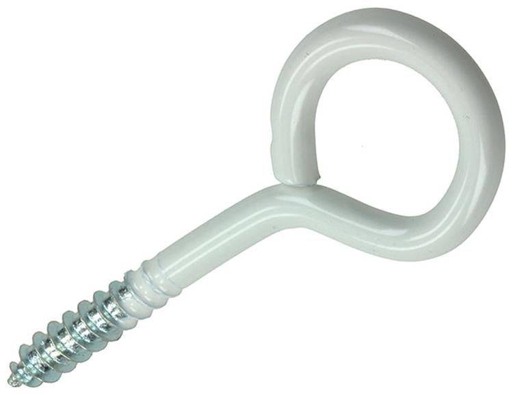 Mack 1017787 - ojo de tornillo acero blanco 2 piezas 5,0 x 35 mm | 10 piezas