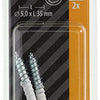 Mack 1017787 - ojo de tornillo acero blanco 2 piezas 5,0 x 35 mm | 10 piezas