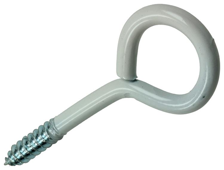 Mack 1017788 - ojo de tornillo acero blanco 2 piezas 6,0 x 50 mm | 5 piezas