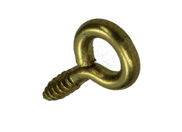Mack 1019691 - ojo de tornillo de latón 6 piezas 2,5 x 10 mm | 10 piezas