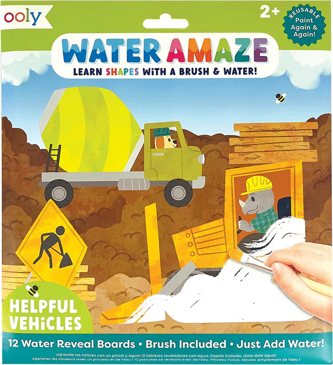 Ooly - Water Amaze - colorear con agua - prácticos vehículos