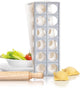 Raviolatrice Gefu tasca - set 3 pezzi - forma ravioli - macchina per pasta per 12 ravioli