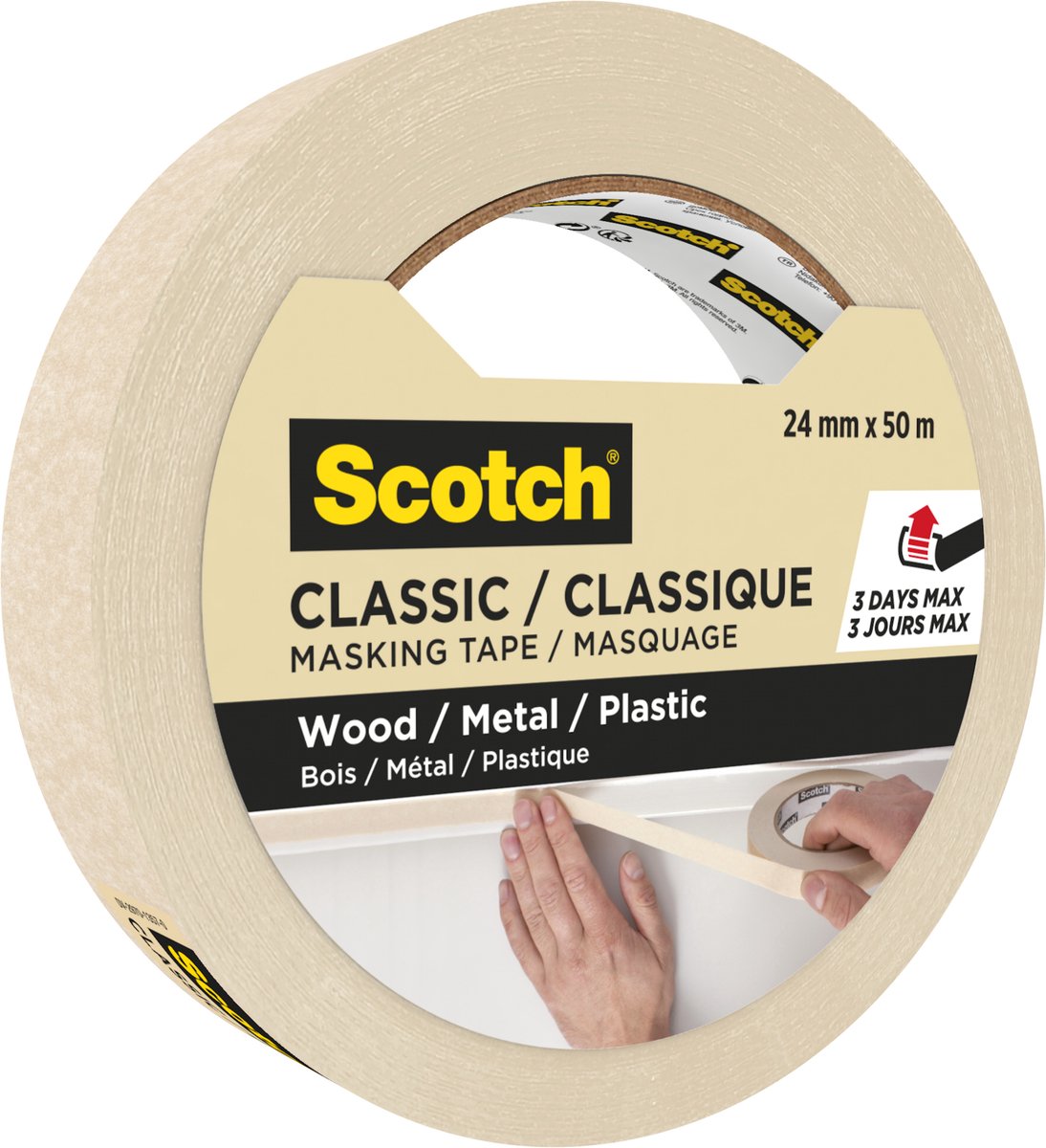 Nastro adesivo per mascheratura classico 24mmx50m beige