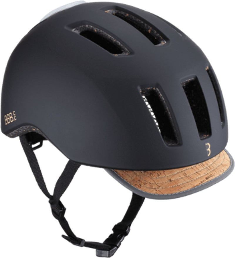 Casco de bicicleta bbb Cycling grideco con luces - adultos - bicicleta eléctrica y bicicleta urbana - negro mate - talla m - bhe-161eco