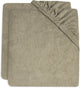 Jollein funda cambiador rizo 75x85cm verde oliva (pack de 2)