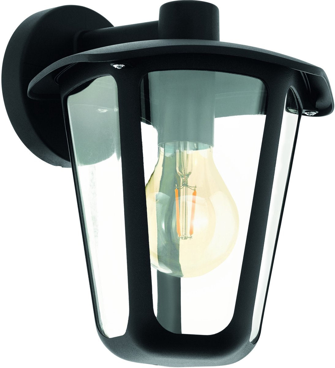 Lampada da parete per esterno Eglo monreale - e27 - ip44 - nero