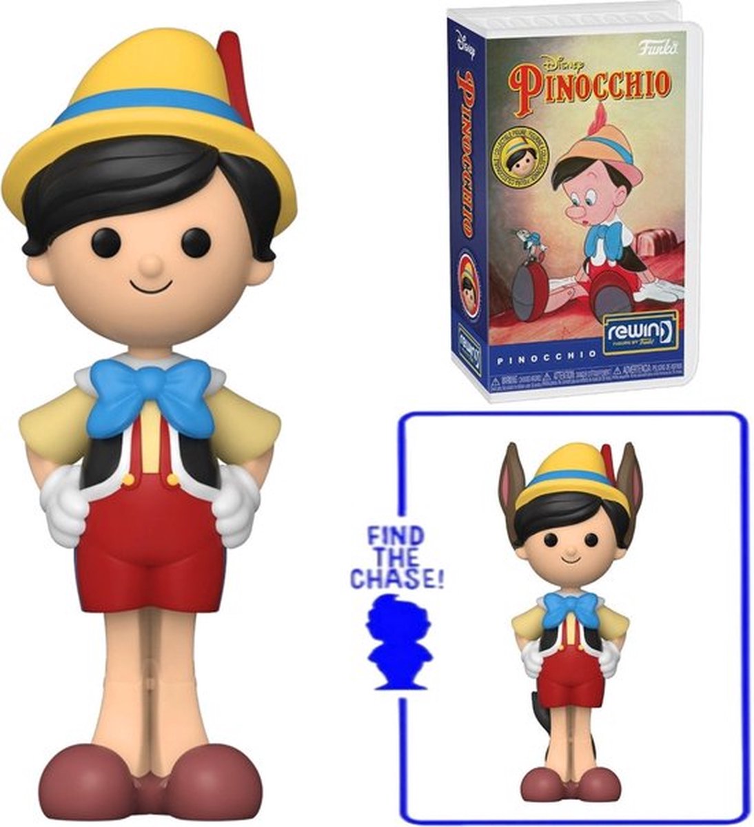 Funko pop! rewind disney - pinocchio with chance of chase