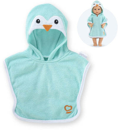 Corolle Badcape per baby pop - pinguino, 36 cm