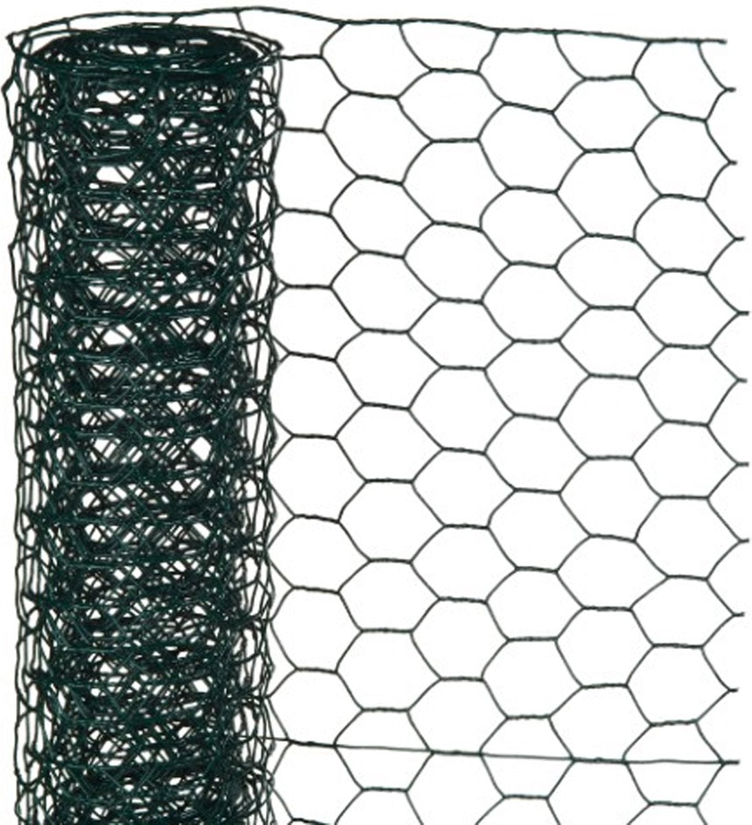 Nature - verzinkt staal gaas - 1 x 5m - groen - 13 x 13mm mazen