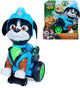Paw Patrol - il film Dino - Rippin Rescue Rex, action figure pull-back da 20,3 cm con suono e acrobazie attivate