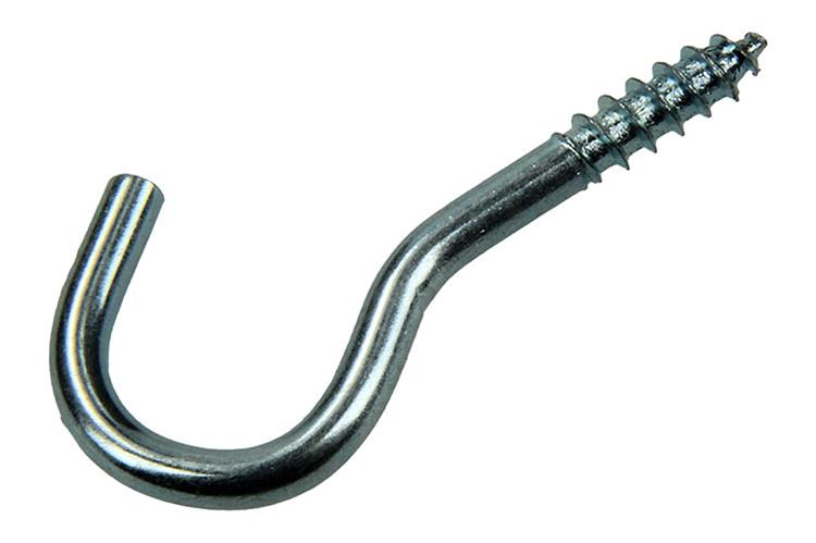 Mack 1017797 - gancho de tornillo acero galvanizado 10uds 3,5 x 20 mm | 10 piezas