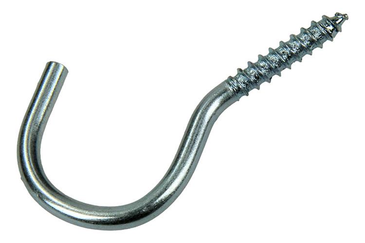 Mack 1017799 - gancho de tornillo acero galvanizado 7uds 4,0 x 25 mm | 10 piezas