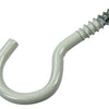 Mack 1017808 - gancho de tornillo acero blanco 4 piezas 4,0 x 30 mm | 10 piezas