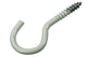 Mack 1017808 - gancho de tornillo acero blanco 4 piezas 4,0 x 30 mm | 10 piezas