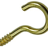 Mack 1019696 - gancho de tornillo latón 7 piezas 2,5 x 12 mm | 10 piezas