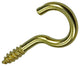 Mack 1019696 - gancho de tornillo latón 7 piezas 2,5 x 12 mm | 10 piezas