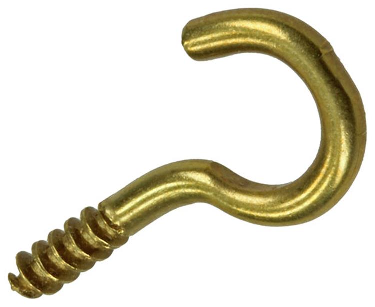 Mack 1019697 - gancho de tornillo latón 4 piezas 3,0 x 16 mm | 10 piezas