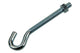 Mack 1017810 - gancho tornillo métrico + tuerca galvanizada 4uds m5 x 50 mm | 10 piezas
