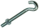 Mack 1017813 - gancho tornillo métrico + tuerca galvanizada 2uds m8 x 80 mm | 5 piezas