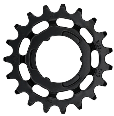 KMC tandwiel R Shimano 19T chromoly black 3 32