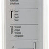 Mack 1017837 - punta pulgar acero galvanizado 22 piezas 2,5 x 20 mm | 10 piezas