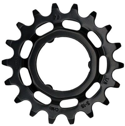 KMC Gear Shimano largo 18t dietro il nero