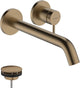 Hansgrohe tecturis s - grifo para lavabo empotrado - para montaje en pared - funcionamiento con monomando - caño de 22,5 cm - bronce cepillado