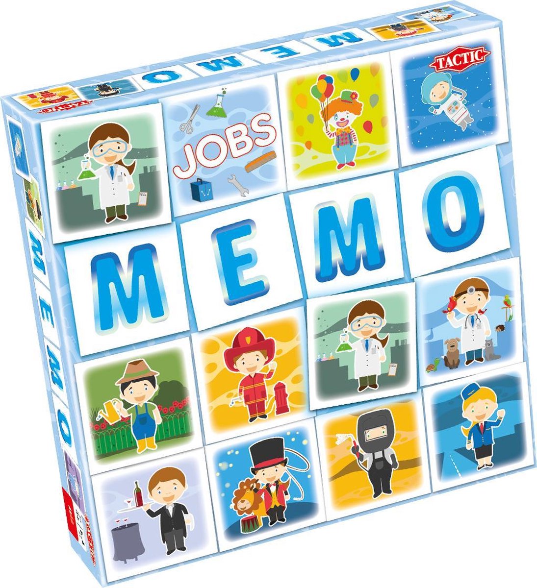 Memoria táctica - juego de cartas - memo - profesiones