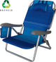 Eurotrail perez beach reciclado - silla de playa - azul real