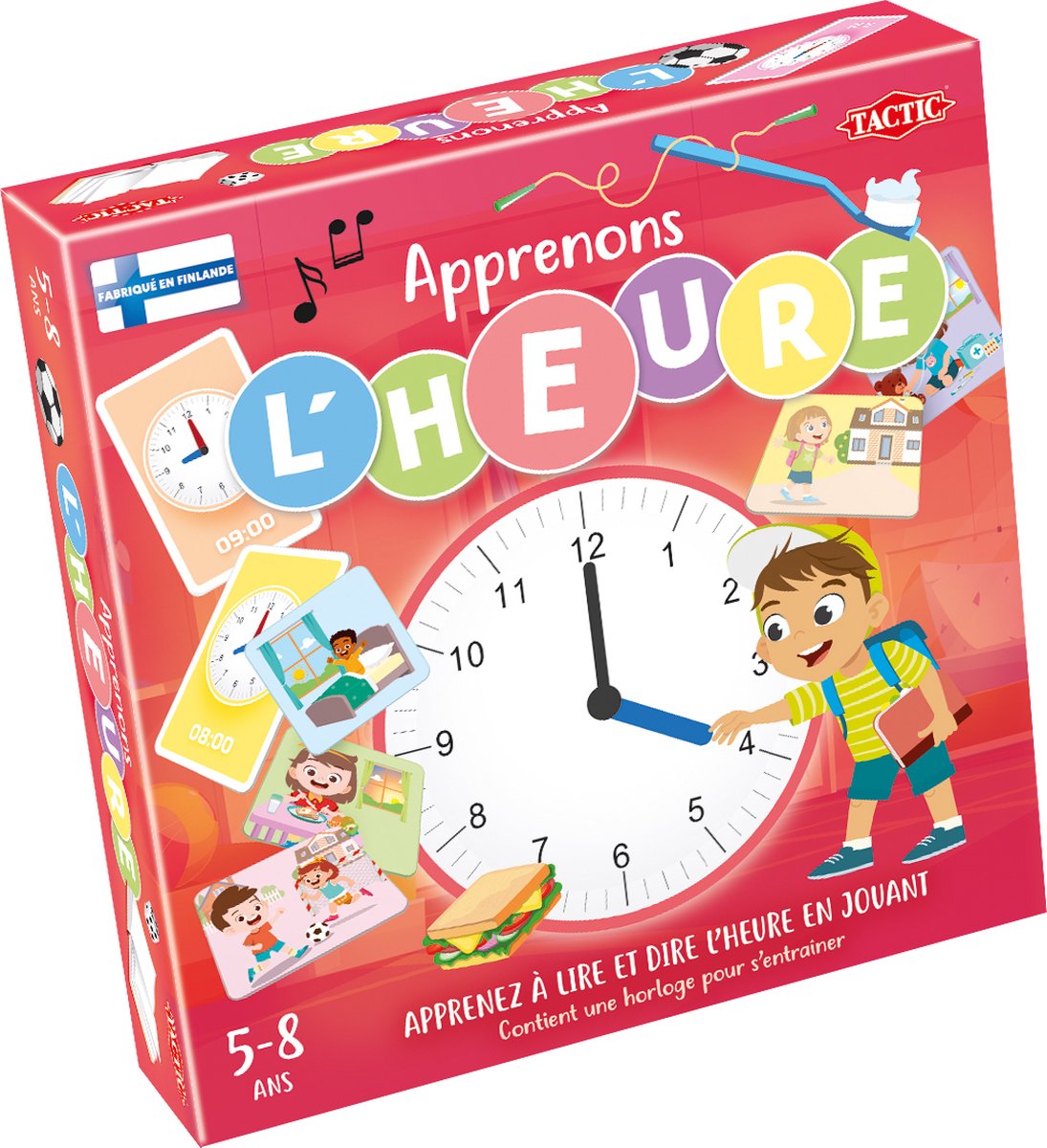La táctica aprende la hora.