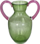 Vaso collezione HD in vetro verde 27x18x32,5cm