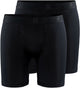 Craft active boxer 6-inch 2-pack m heren sportonderbroek - zwart