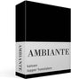 Ambiante cotone - lenzuolo con angoli topper - 180x200 - nero