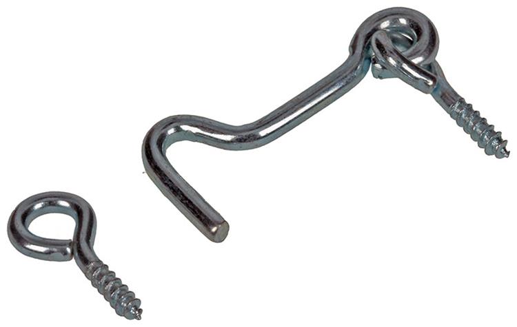 Mack 1017846 - Gancho de viento de acero galvanizado 2 piezas 3,0 x 40 mm | 10 piezas