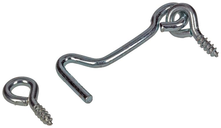 Mack 1017847 - gancho de viento de acero galvanizado 2 piezas 3,0 x 50 mm | 10 piezas