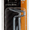 Mack 1017849 - Gancho de viento de acero galvanizado 2 piezas 4,0 x 80 mm | 5 piezas